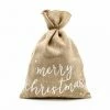 Favor Lane Favour/Party Bags Merry Christmas Jute Hessian Gift Sack