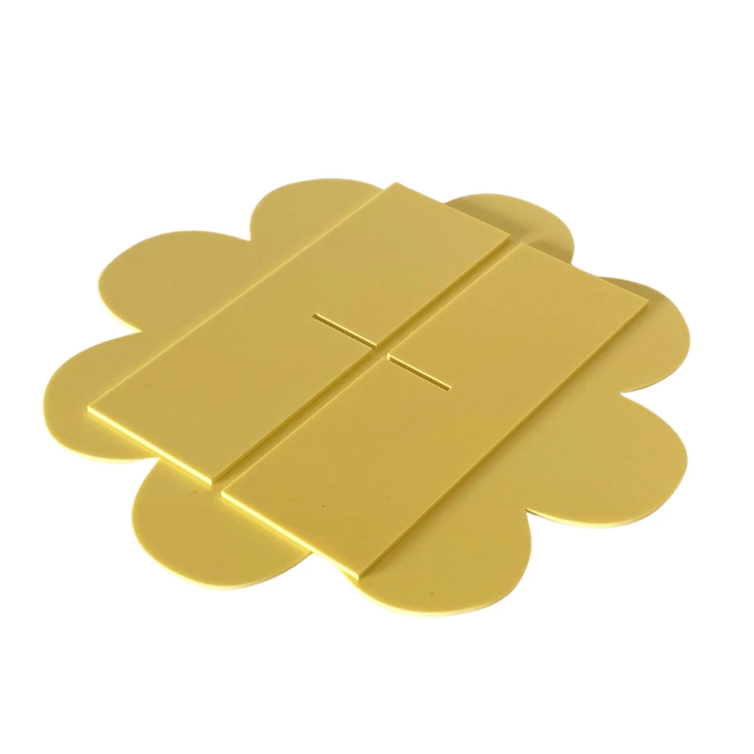 BarleyBoy Daisy Acrylic Cake Stand - Pastel Yellow Cake Stands 5 BarleyBoy Daisy Acrylic Cake Stand - Pastel Yellow Cake Stands