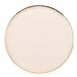 Ginger Ray Peach + Gold Paper Plates Wedding Tableware