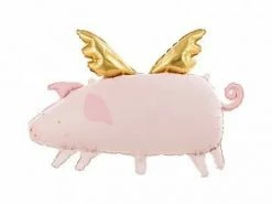 PartyDeco Jumbo Flying Pig Balloon