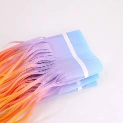 Favor Lane Pastel Rainbow Fringe Curtain Backdrop