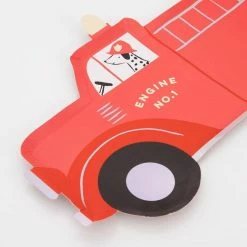 Meri Meri Party Napkins - Prints + Shapes Fire Truck Napkins