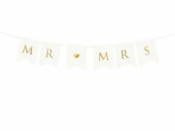 Favor Lane Mr (heart) Mrs Letter Banner