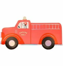 Meri Meri Party TABLEWARE Fire Truck Paper Plates