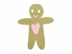 PartyDeco Gingerbread Man Napkins