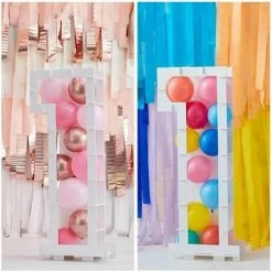 Ginger Ray Balloon Mosaic Number 1 Stand