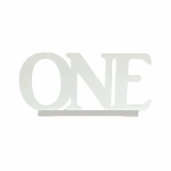 BarleyBoy Acrylic 'ONE' Sign With Clear Base