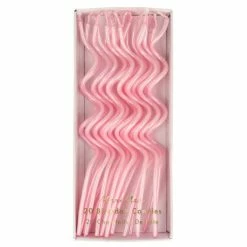 Meri Meri Party Pink Swirly Birthday Candles 20pk