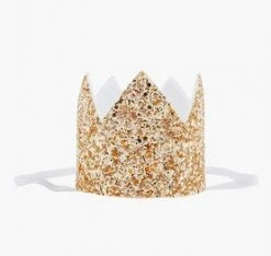 Favor Lane Bridal Shower/Hens Party Gold Glitter Felt Birthday Crown