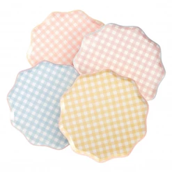 Meri Meri Party Gingham Dinner Plates (set Of 12) TABLEWARE