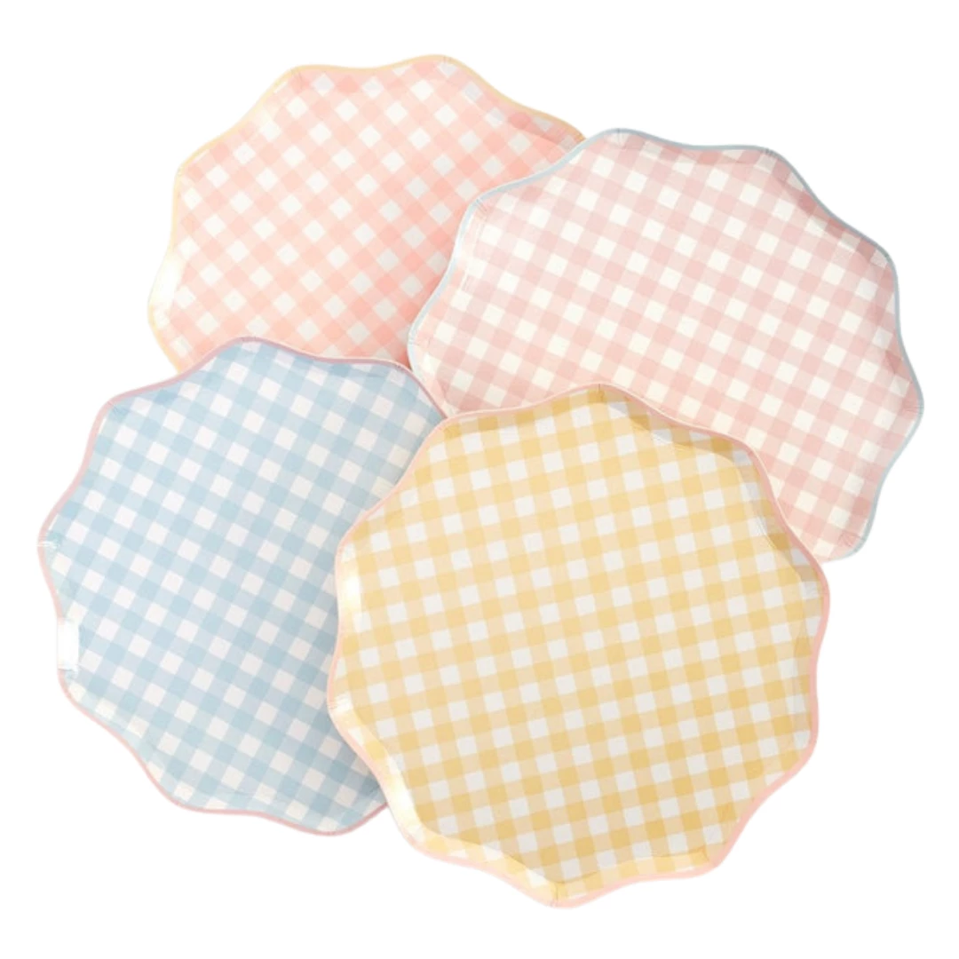 Meri Meri Party Gingham Dinner Plates (set Of 12) TABLEWARE 3 Meri Meri Party Gingham Dinner Plates (set Of 12) TABLEWARE