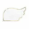 Favor Lane Napkins - Prints + Shapes White Angel Wing Paper Cocktail Napkins