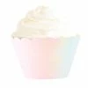 Illume Partyware Baking Cups + Wrappers Iridescent Pastel Cupcake Wrappers