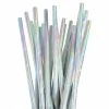 Illume Partyware Pastel Straws - Iridescent Foil