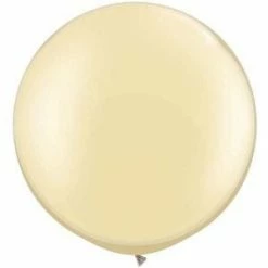 Qualatex WEDDINGS 90cm Jumbo Round Balloon - Ivory Silk