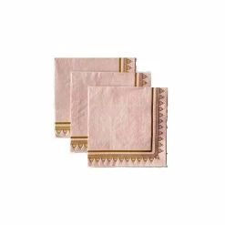 Harlow + Grey Jardin- Pale Pink Embellished Cocktail Napkins WEDDINGS