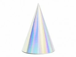 PartyDeco Iridescent Party Hats 6 Pack