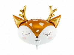 PartyDeco Woodland Deer Head Foil Balloon Shape + Novelty Foil Balloons