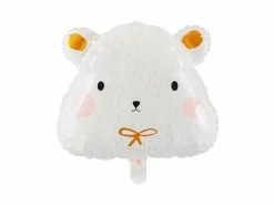 PartyDeco Shape + Novelty Foil Balloons Jumbo Polar Bear Foil Balloon