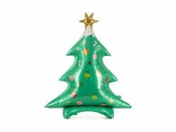 PartyDeco Standing Christmas Tree Jumbo Foil Shape Balloon