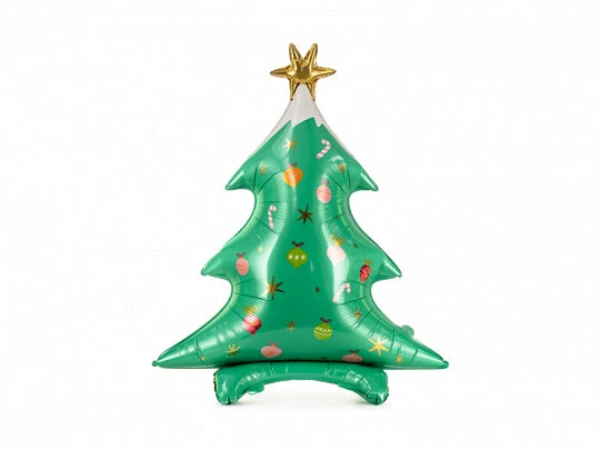 PartyDeco Standing Christmas Tree Jumbo Foil Shape Balloon 3 PartyDeco Standing Christmas Tree Jumbo Foil Shape Balloon
