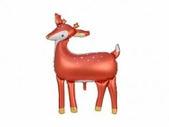 PartyDeco Shape + Novelty Foil Balloons Deer Foil Balloon