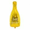 PartyDeco Jumbo Happy New Year Bottle Foil Balloon Shape + Novelty Foil Balloons