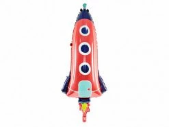 PartyDeco Jumbo Rocket Foil Balloon