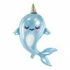 PartyDeco Glossy Foil Narwhal Balloon