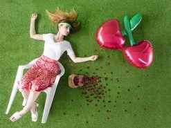 PartyDeco Foil Cherry Balloon Shape + Novelty Foil Balloons 13 PartyDeco Foil Cherry Balloon Shape + Novelty Foil Balloons