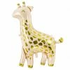 PartyDeco Jumbo Giraffe Foil Balloon Shape + Novelty Foil Balloons