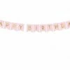 PartyDeco Light Pink Happy Birthday Bunting