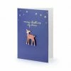 PartyDeco Merry Christmas My Deer Card With Enamel Deer Badge Cards