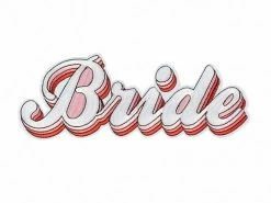 PartyDeco Bride Iron On Patch