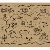 PartyDeco Pirate Party Treasure Map Paper Place Mats