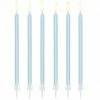 PartyDeco Birthday Candles - Light Blue 12pk
