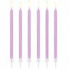 PartyDeco Birthday Candles - Light Lilac 12pk