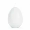 PartyDeco White Egg Candle 10cm Candles