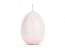 PartyDeco Pale Pink Egg Candle 10cm