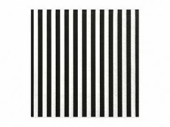 PartyDeco Black + White Stripe Napkins Napkins - Prints + Shapes