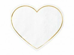 PartyDeco Heart Shape Paper Napkins
