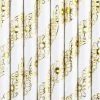 PartyDeco Paper Straws - Gold Daisy