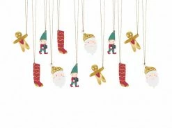 PartyDeco Gift/Name Tags Santa + Friends Christmas Gift Tags