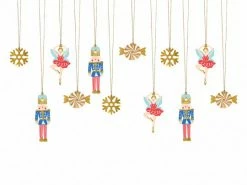PartyDeco Christmas Nutcracker Gift Tags