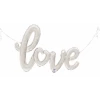 Favor Lane Foil Silver Script 'love' Balloon WEDDINGS