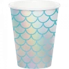 Favor Lane Mermaid Shine Iridescent Paper Cups