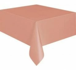 Favor Lane WEDDINGS Rectangle Matte Rose Gold {Peach Blush} Tablecover