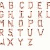 Favor Lane Foil Rose Gold Mini Letter Balloons Letter + Word Balloons