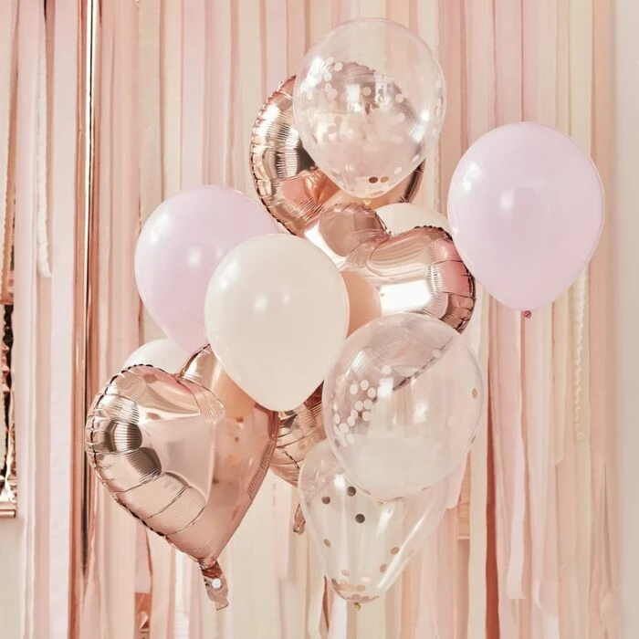 Ginger Ray Wedding Decorations Blush + Rose Gold Balloon Bundle 4 Ginger Ray Wedding Decorations Blush + Rose Gold Balloon Bundle