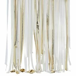 Ginger Ray Gold Metallic Party Streamers Backdrop Wedding Decorations